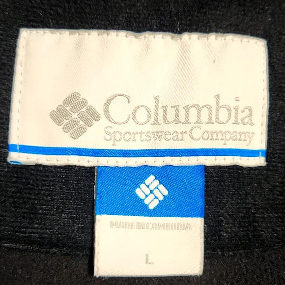 Columbia Omni Shield Black Soft-Shell Zip Up Jacket Men's Large